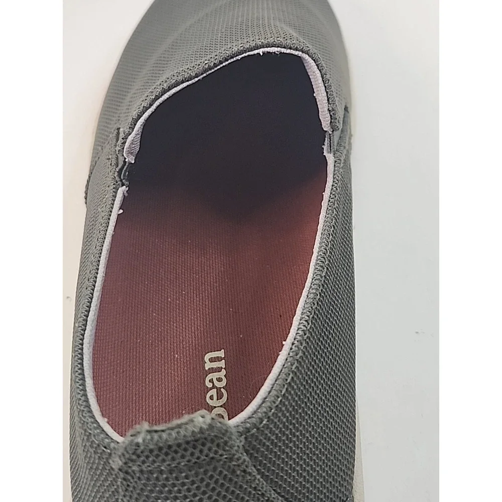 Mens Sz 12M L.L. Bean Dark Sage Green Boat / Deck Shoes Casual Outdoors Fishing